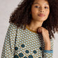 Clara Long Sleeve Tee by White Stuff in Chart Print