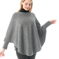 Brighton Poncho by Pretty Persuasions in Charcoal