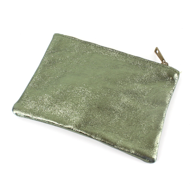 Pouch by Pretty Persuasions in Olive