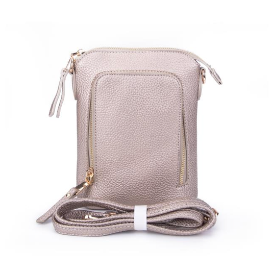 Crossbody Handbag by Pretty Persuasions in Silver