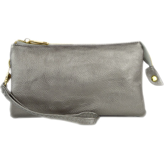 Crossbody Handbag by Pretty Persuasions in Silver