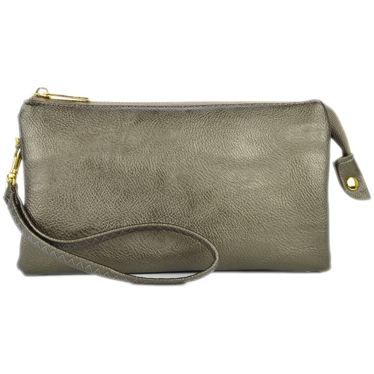 Crossbody Handbag by Pretty Persuasions in Pewter