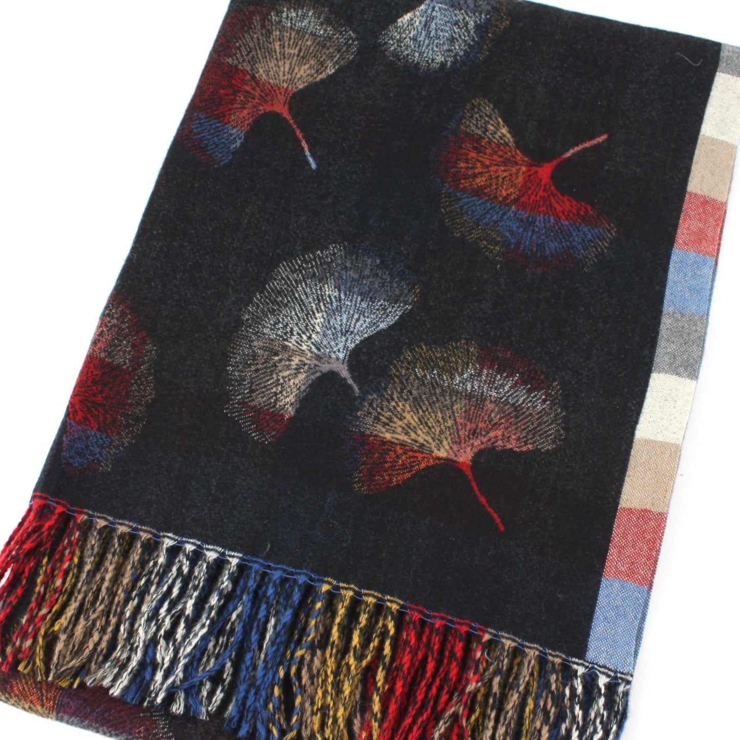 Ginkgo Scarf by Pretty Persuasions in Black