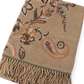 Floral Heirloom Scarf by Pretty Persuasions in Beige
