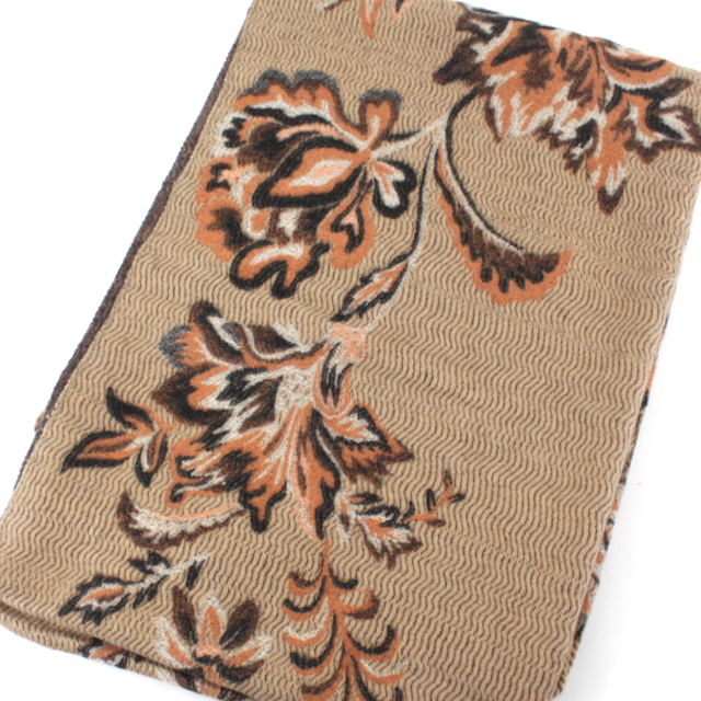 Floral Heirloom Scarf by Pretty Persuasions in Beige