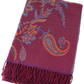 Floral Scarf by Pretty Persuasions in Wine
