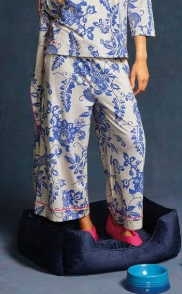 Trina Cropped Jersey PJ Bottom by White Stuff in Natural