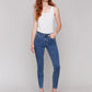 Carine Skinny Jeans by Charlie B in Bleu Moyen