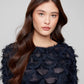 Fancy Chiffon Blouse by Charlie B in Navy