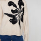 Floral Jacquard Crew Neck Sweater by Charlie B