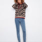 Printed Hoodie Sweater by Charlie B in Animal