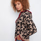Printed Hoodie Sweater by Charlie B in Animal