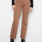 Straight Leg Colored Twill Pants by Charlie B in Truffle