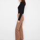 Straight Leg Colored Twill Pants by Charlie B in Truffle