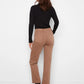 Straight Leg Colored Twill Pants by Charlie B in Truffle