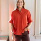 Cass Blouse by Ex Voto in Red Clay