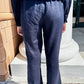 Cropped Pant by Pure Amici in Navy