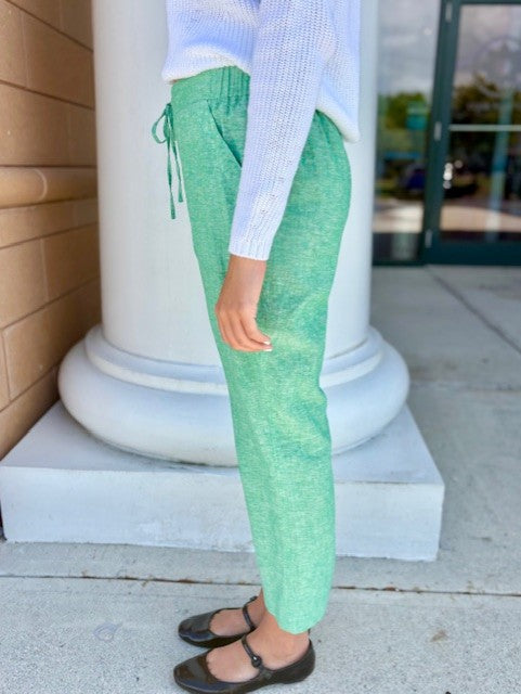 Ankle Pant by Pure Amici in Leaf