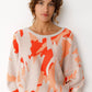 Dare-Gots Sweater by SKFK in Orange Multi