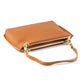Leather Crossbody Handbag by Pretty Persuasions in Brown