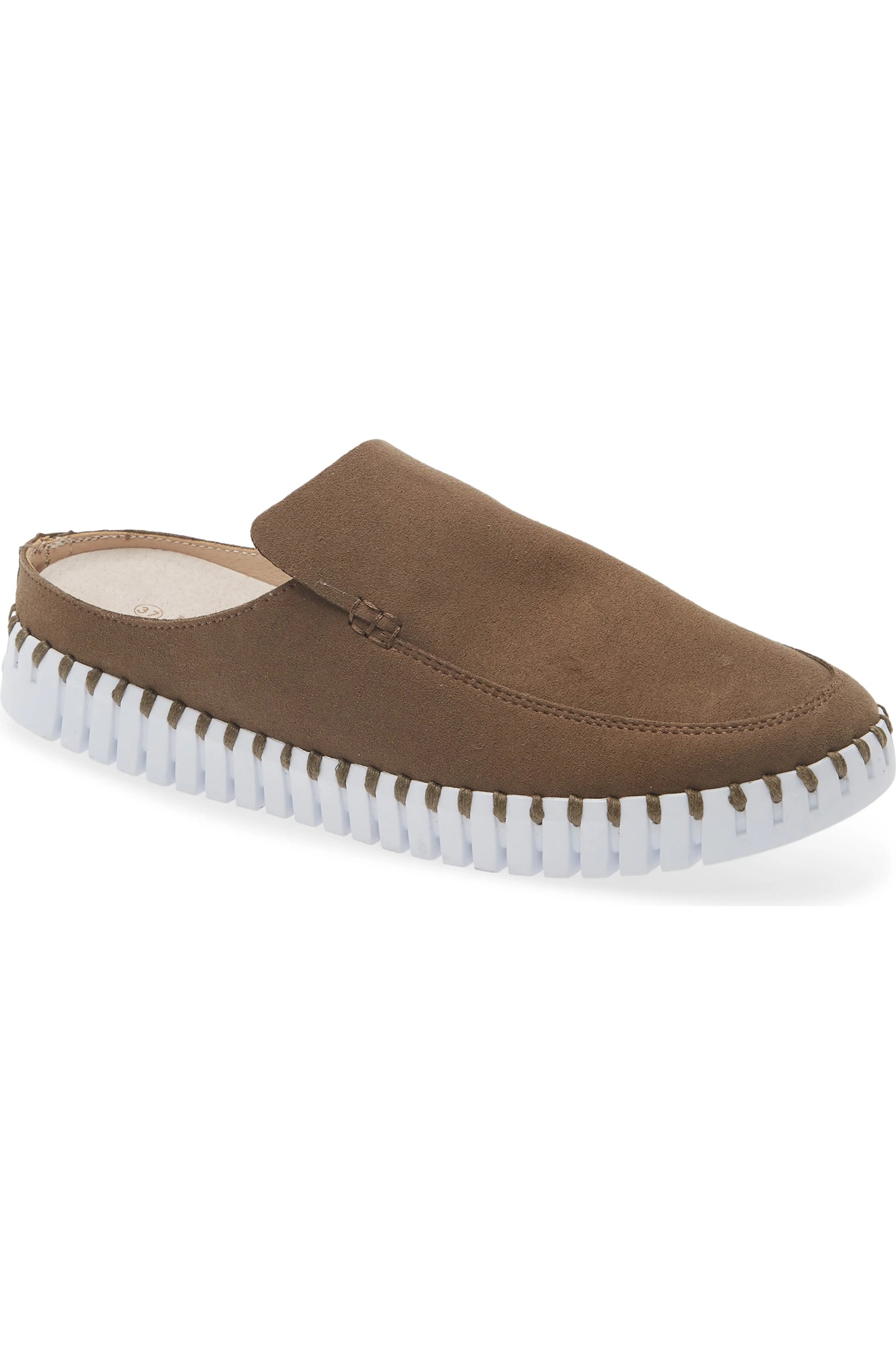 Tulip Loafer Mule by Ilse Jacobsen in Chestnut Brown