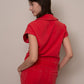 Kate French Terry Sleeveless Top by RD Style in Cherry