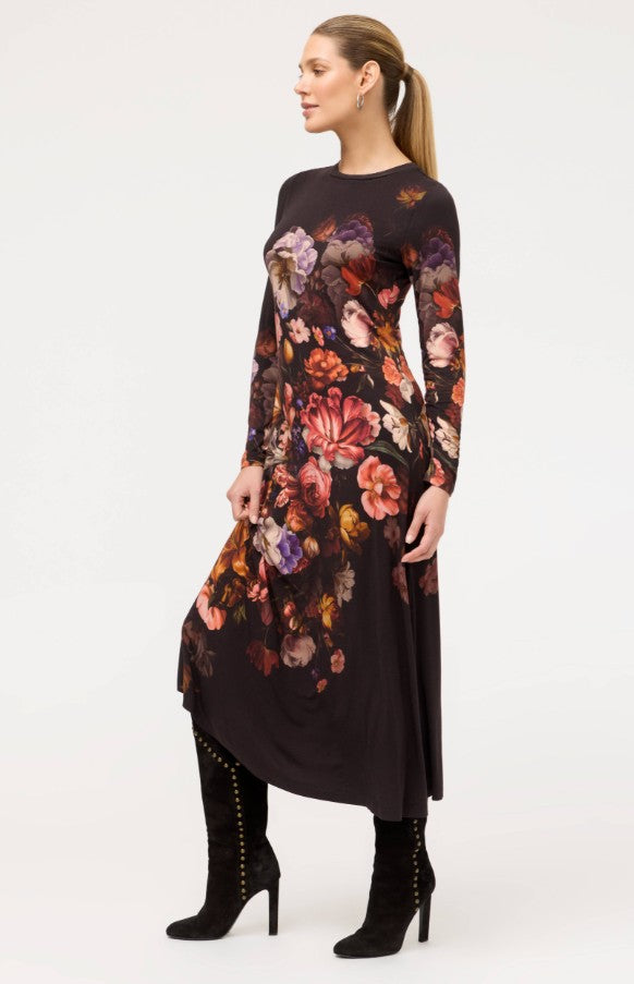 The Janie Favorite Long Sleeve Midi Dress by Johnny Was in Beckett Blooms