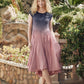Lizzy Smock Ombre High Low Dress by Wild Cosmos in Pink Mix