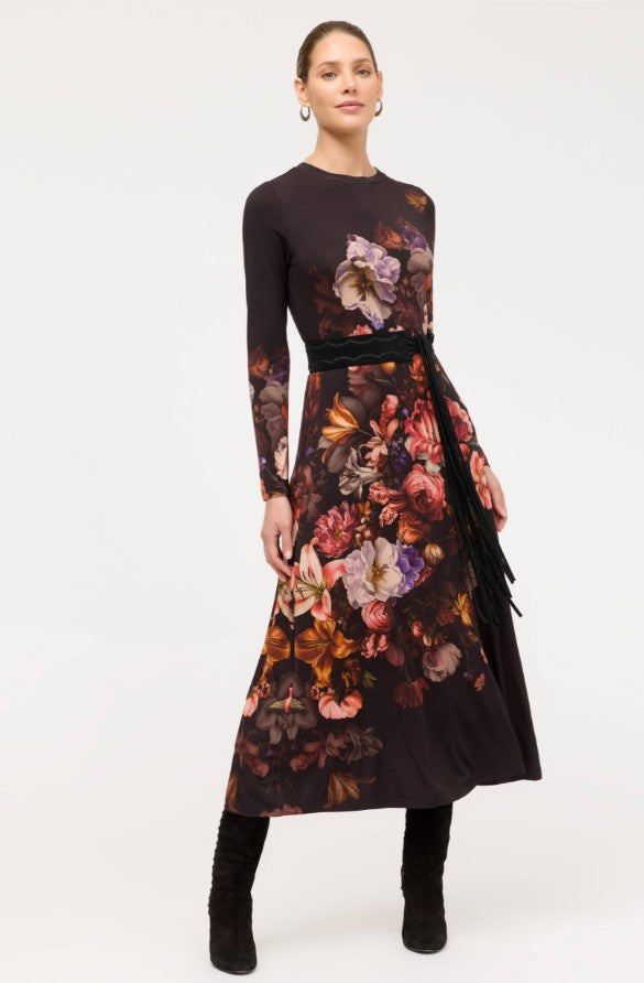 The Janie Favorite Long Sleeve Midi Dress by Johnny Was in Beckett Blooms