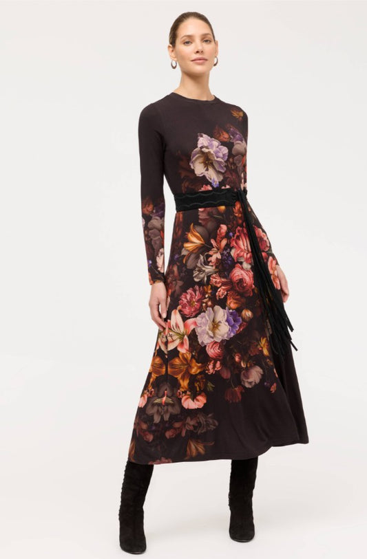 The Janie Favorite Long Sleeve Midi Dress by Johnny Was in Beckett Blooms