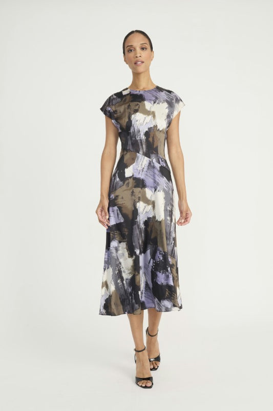 Sleeveless Midi Dress by Maggy London in Black/Olive/Green/Lavender