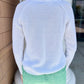 V-Neck Sweater by Pure Amici in White