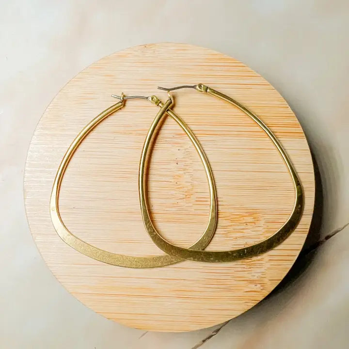 Reuleaux Triangle Hoop Earrings by Santore Jewelry