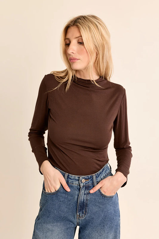 Thin Undershirt by Molly Bracken in Chocolate