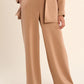 Monalisa Knitted Pants by Gabrielle in Camel