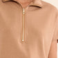Gala Knitted Sleeveless Sweat by Gabrielle in Camel