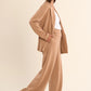 Monalisa Knitted Pants by Gabrielle in Camel
