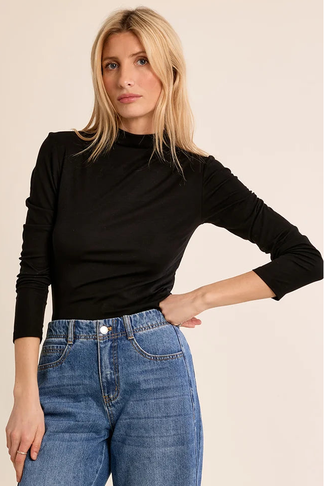Thin Undershirt by Molly Bracken in Black