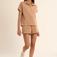 Gala Knitted Sleeveless Sweat by Gabrielle in Camel