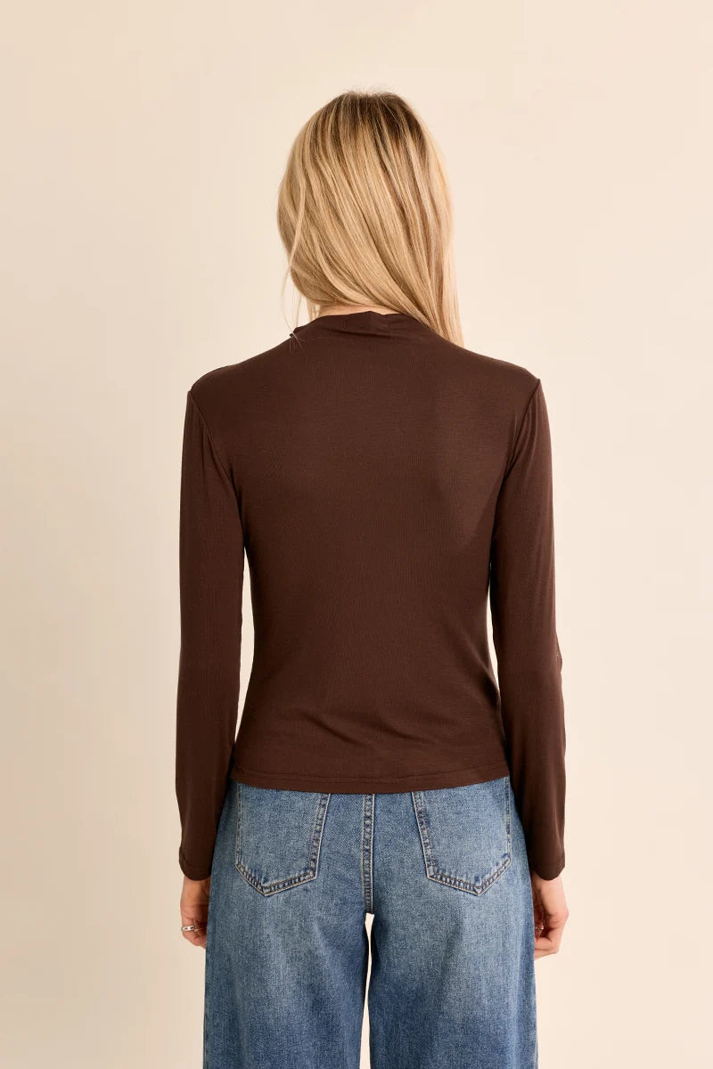 Thin Undershirt by Molly Bracken in Chocolate