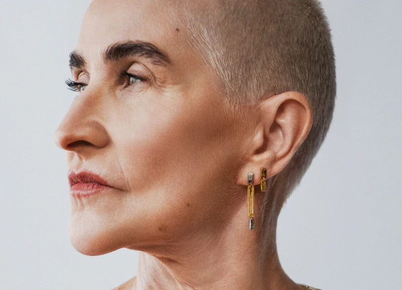 Ecloi Earring by Anne-Marie Chagnon in Two Tone