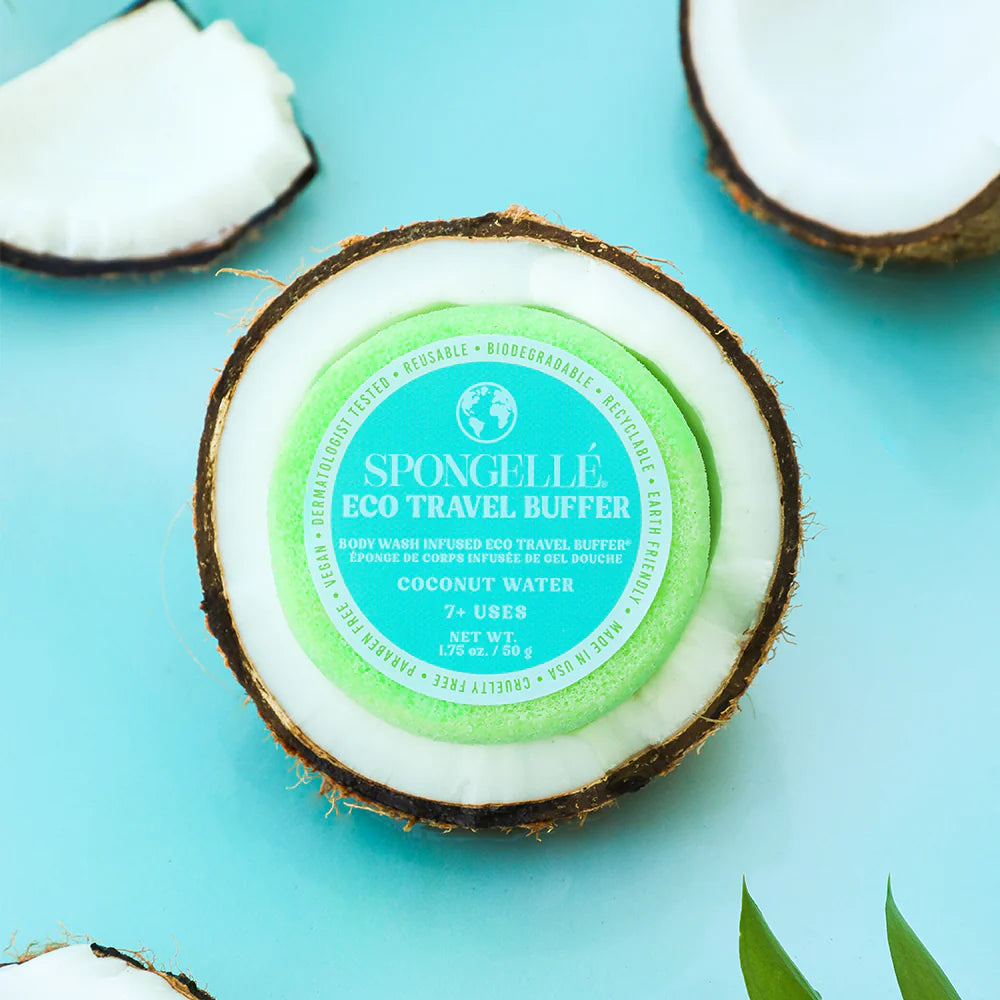 Coconut Water Eco Travel Buffer by Spongelle