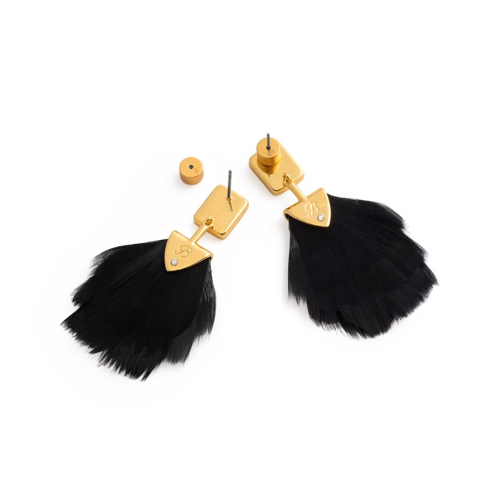 Elise Bezel Drop Earring by Brackish