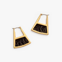 Emma Double Sided Triangle Hoop Earring by Brackish