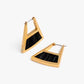 Emma Double Sided Triangle Hoop Earring by Brackish