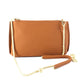 Leather Crossbody Handbag by Pretty Persuasions in Brown