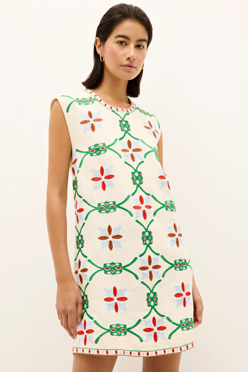 Yvette Dress by Marie Oliver in Trellis