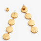 Amy Round Bezel Drop Earrings by Brackish