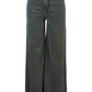 Meg High Rise Fab AB Wide Leg Raw Hem Long Inseam by Kut from the Kloth in Pewter Green