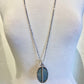 Ava White Gold Pendant by VIVO Studios in Shag Gray